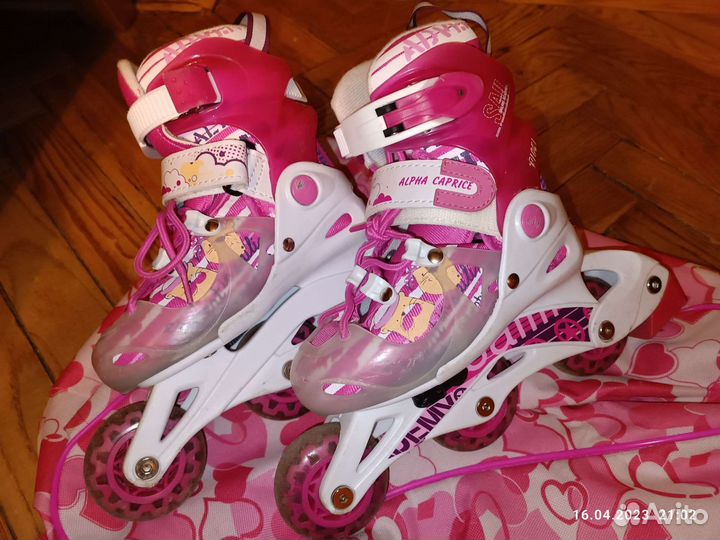 Роликовые коньки детские раздвижные