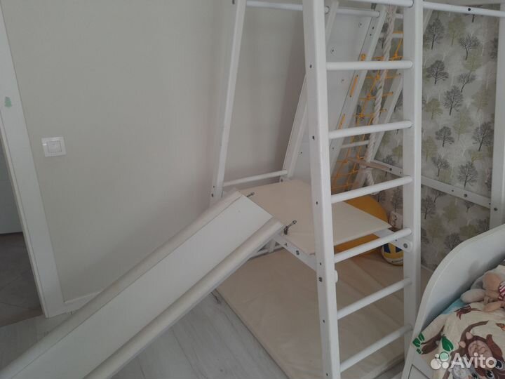 Детский спортивный напольный комплекс с горкой