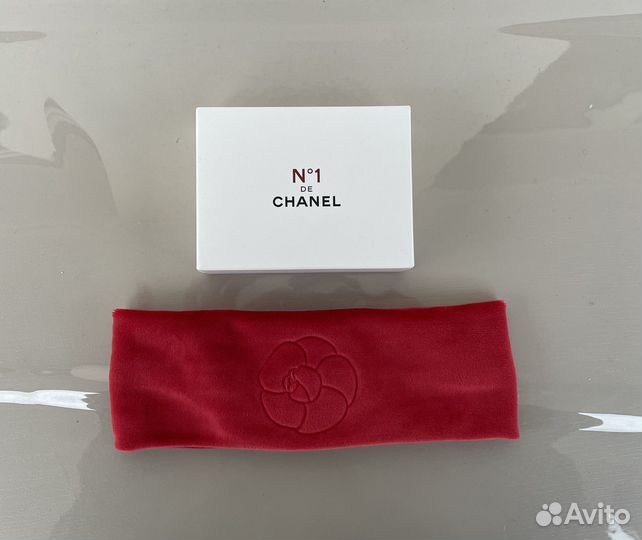 Повязка на голову Chanel красная