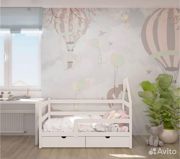 Детская кровать Софа-домик