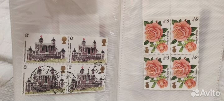 Марки много Великобритания 130 шт