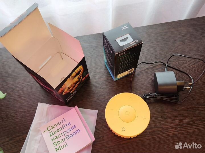 Салют колонка + умная лампа