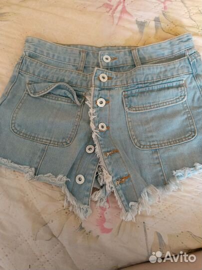 Юбка шорты джинсовые 44 46