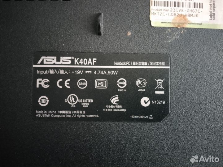 Ноутбук asus нерабочий