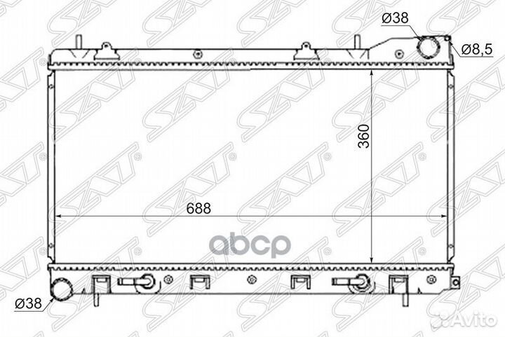 Радиатор SB0004-SG5-2R Sat