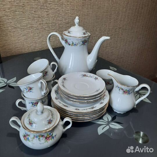 Чайно кофейный сервиз Чехия Then 1794