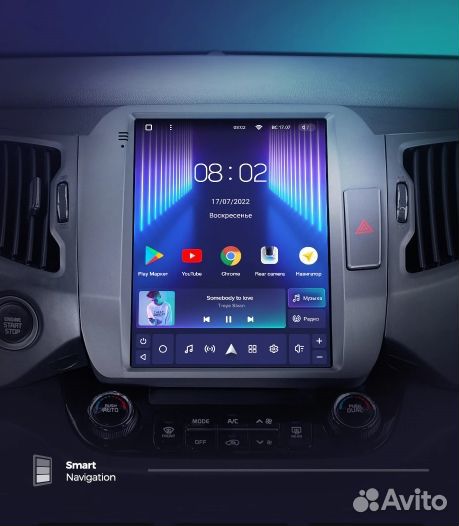 Штатная магнитола Kia Sportage 3 Tesla