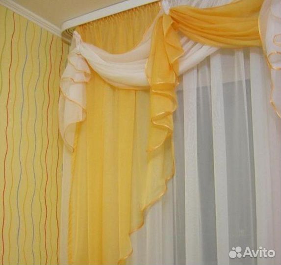 Тюль с ламбрекеном