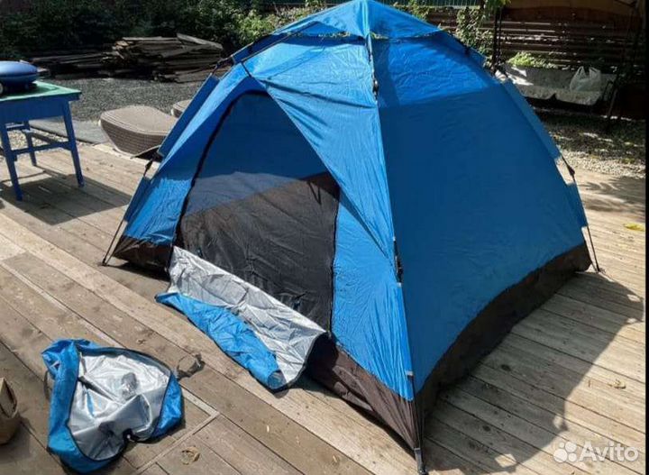 Палатка 4-х местная автоматическая 210х210хh150