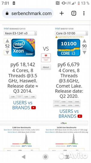 E3-1241v3 (core i7-4771 )