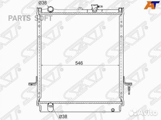 Радиатор охлаждения Исузу Эльф NQR75 4HF1\4HK1 12