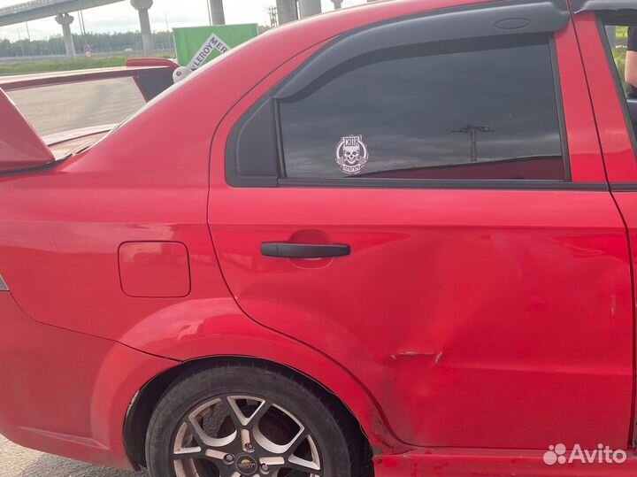 Дверь задняя правая chevrolet aveo т250