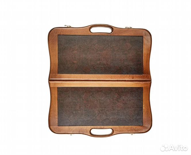 Нарды кожаные 60x60см дипломат (с ручкой)