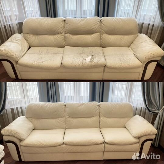 Покраска кожаной мебели (диванов,кресел,кроватей)