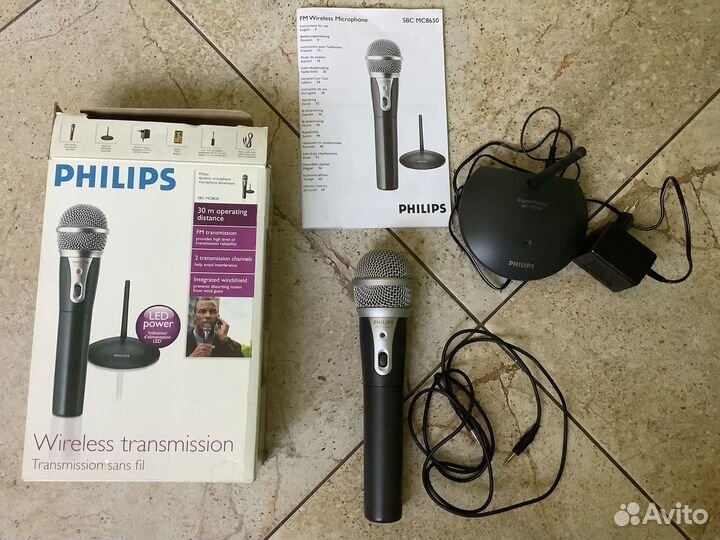 Микрофон для караоке беспроводной philips