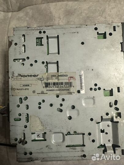 Автомагнитола 1din pionner 3 rca