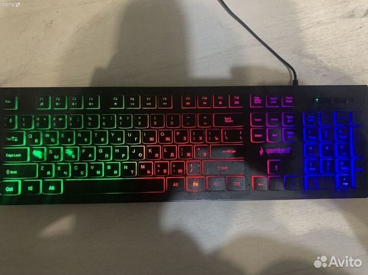 Игровая клавиатура с подсветкой gembird