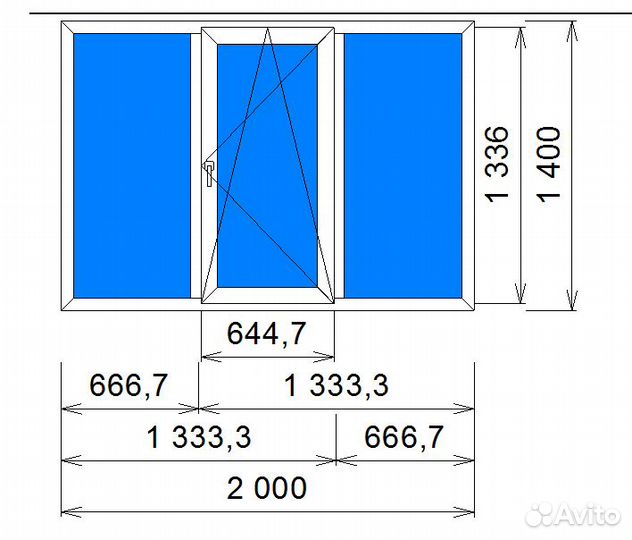 Окно пластиковое