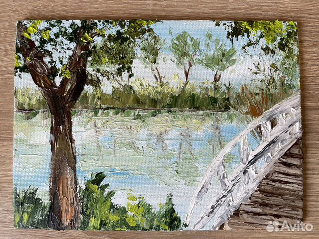 Картина маслом на холсте пейзаж