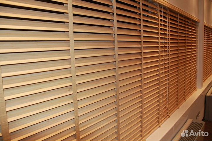 Горизонтальные жалюзи деревянные / бамбуковые
