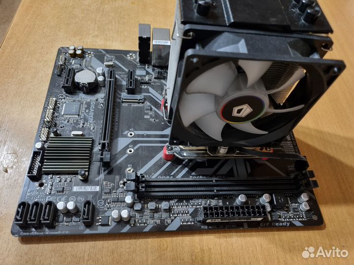 Ryzen 5 3600 b450m s2h комплект