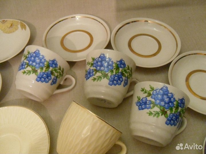 Посуда ссср,ГДР,Чехия,Англия-Кофейные пары