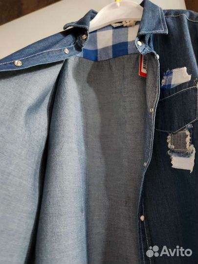 Рубашка для мальчика новая 122-128 Италия