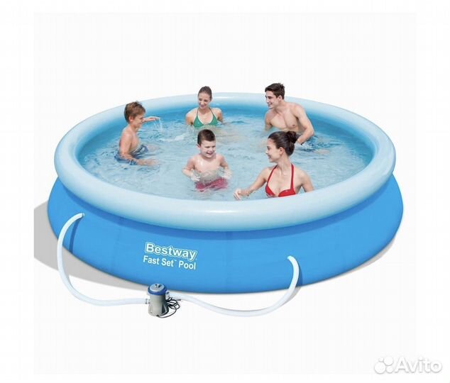Новый бассейн Bestway 366*76см+ фильтр-насос