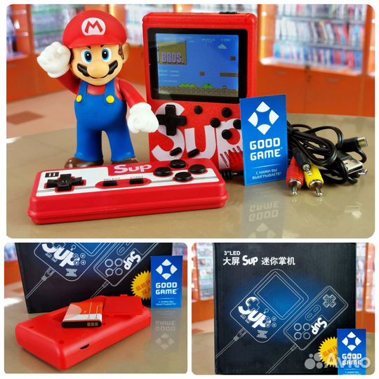 Денди 8-bit SUP Красная + 400 игр. Новый