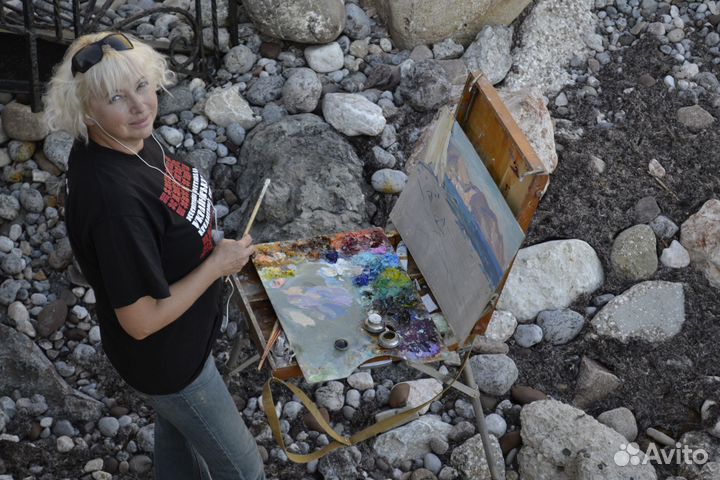 XX Купальщицы, картина Анны Давыдченко