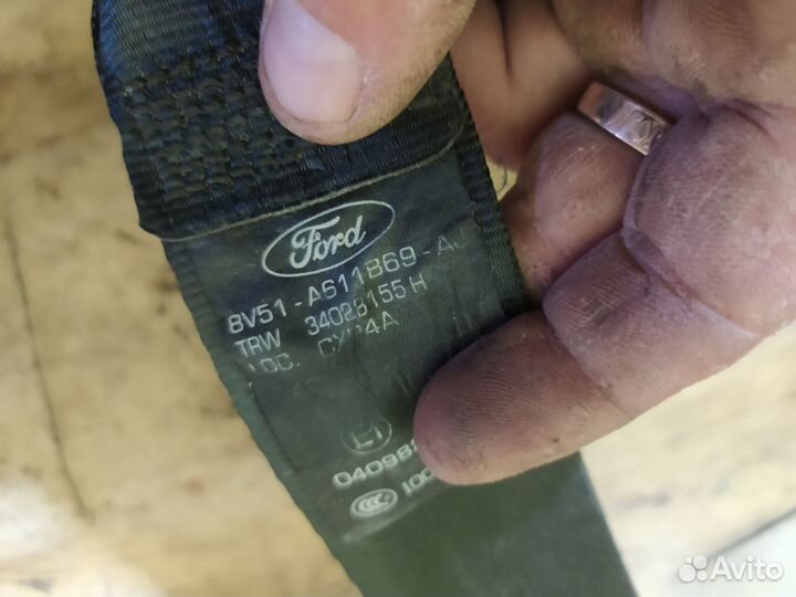 Ремень безопасности Ford Fiesta 2008-2019 Форд