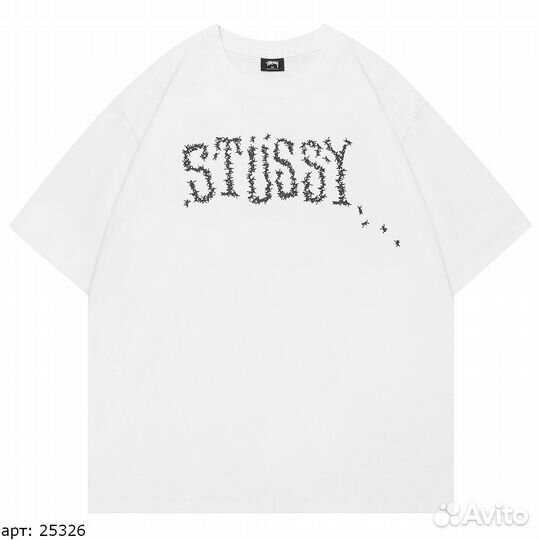 Футболка Stussy ant Белая