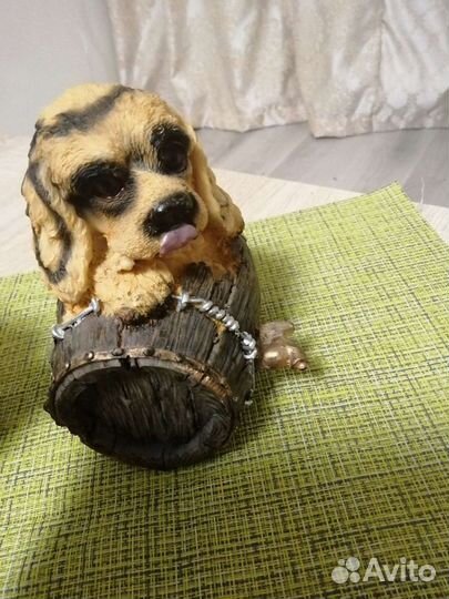 Копилка. Собачка на бочке