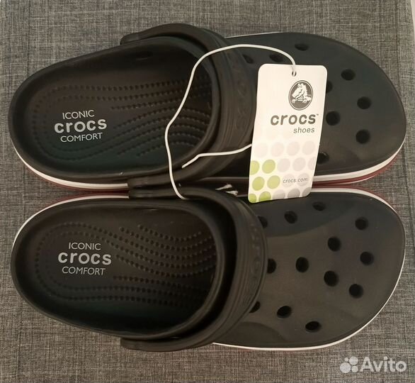 Crocs сабо маркировка 37/38 черные