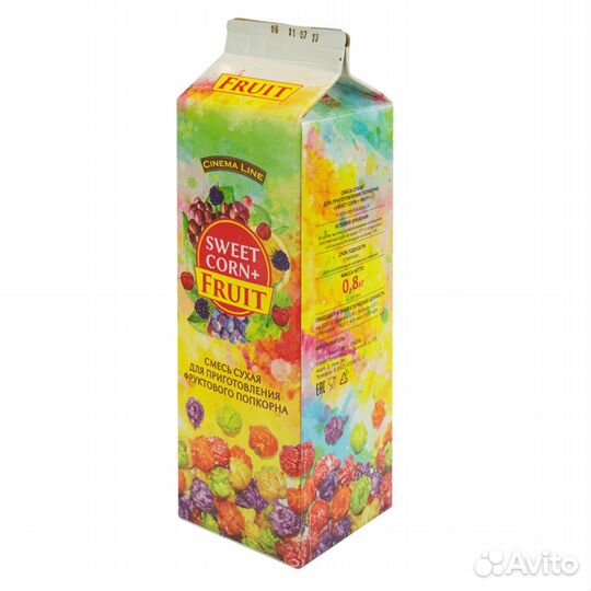 Sweet corn+premium. Добавка для попкорна. малина