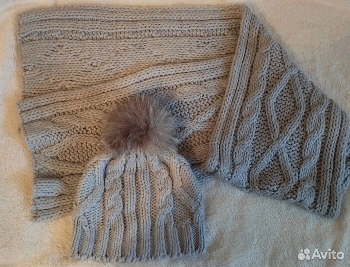 Комплект шапка и шарф