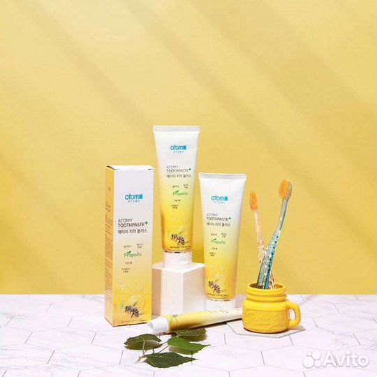 Корейская зубная паста на основе прополиса Атоми