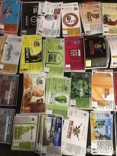 Пивные этикетки и бутылки