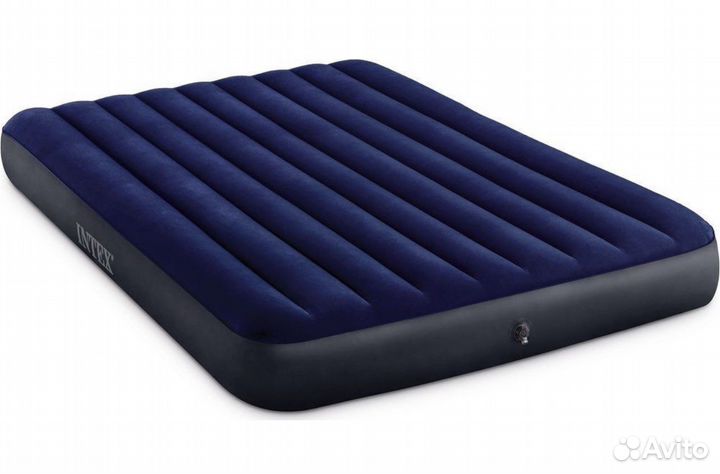 Матрас надувной 152*203*25 с подушками и насосом