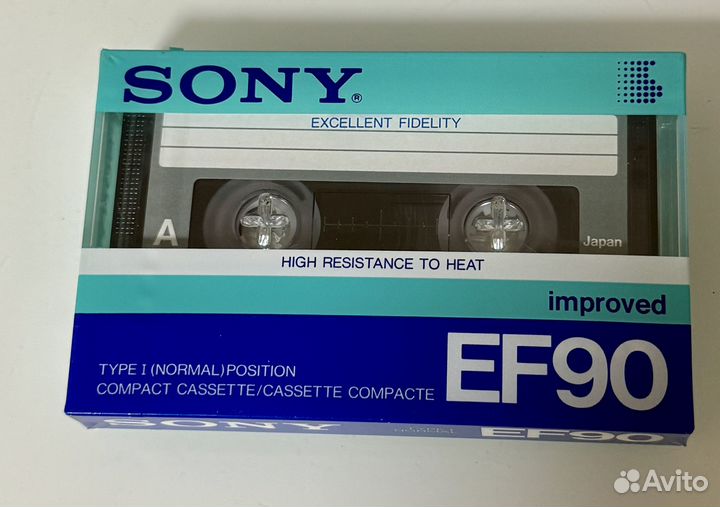 Аудиокассета sony EF 90 Japan