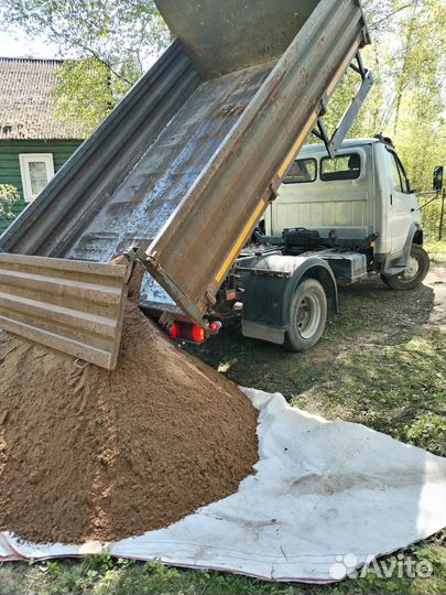 Песок отсев щебень грунт доставка