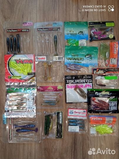 Остатки силиконовых приманок