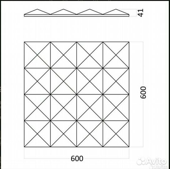 Силиконовая форма для 3D панели