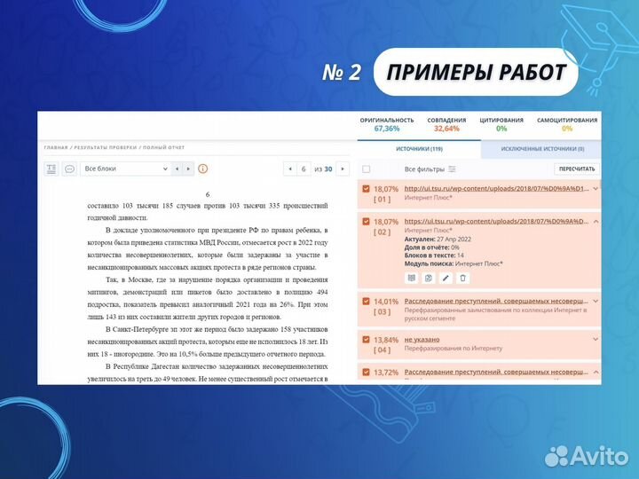 Антиплагиат, рерайт, повышение оригинальности