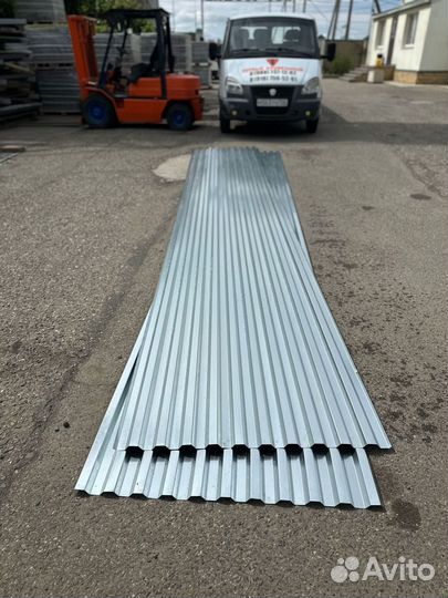 Профнастил с21 оцинкованный 6м Эконом 0.35мм