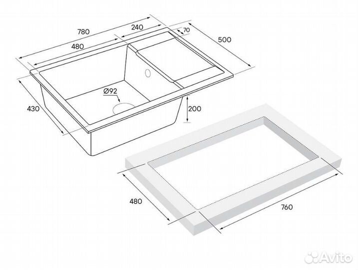 Кухонная мойка Paulmark Verlass PM317850-GRM