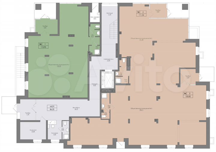 Свободного назначения, 265 м²