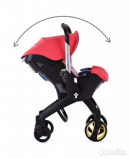 Коляска-автокресло foofoo 4 в 1 + допы