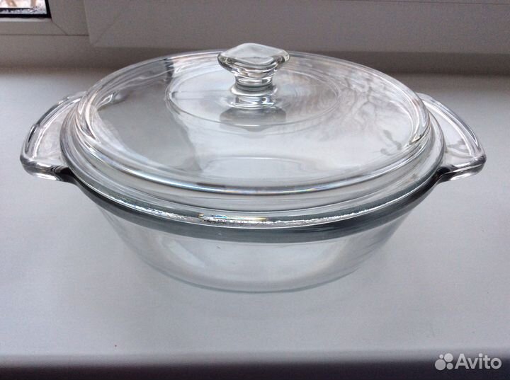 Кастрюля из жаропрочного стекла