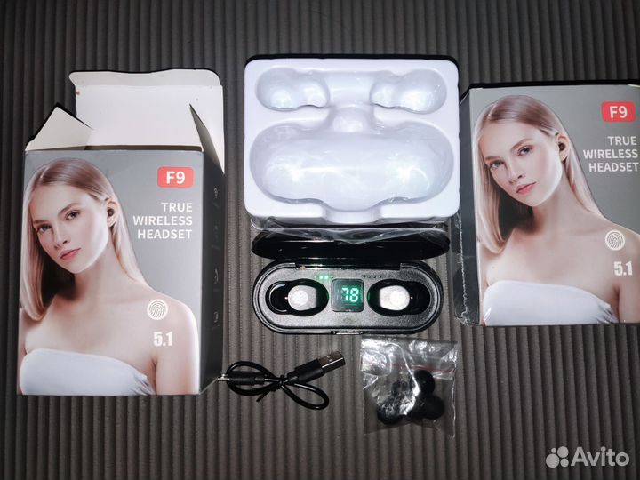 Новые Bluetooth 5.1-F9 Беспроводные Наушники